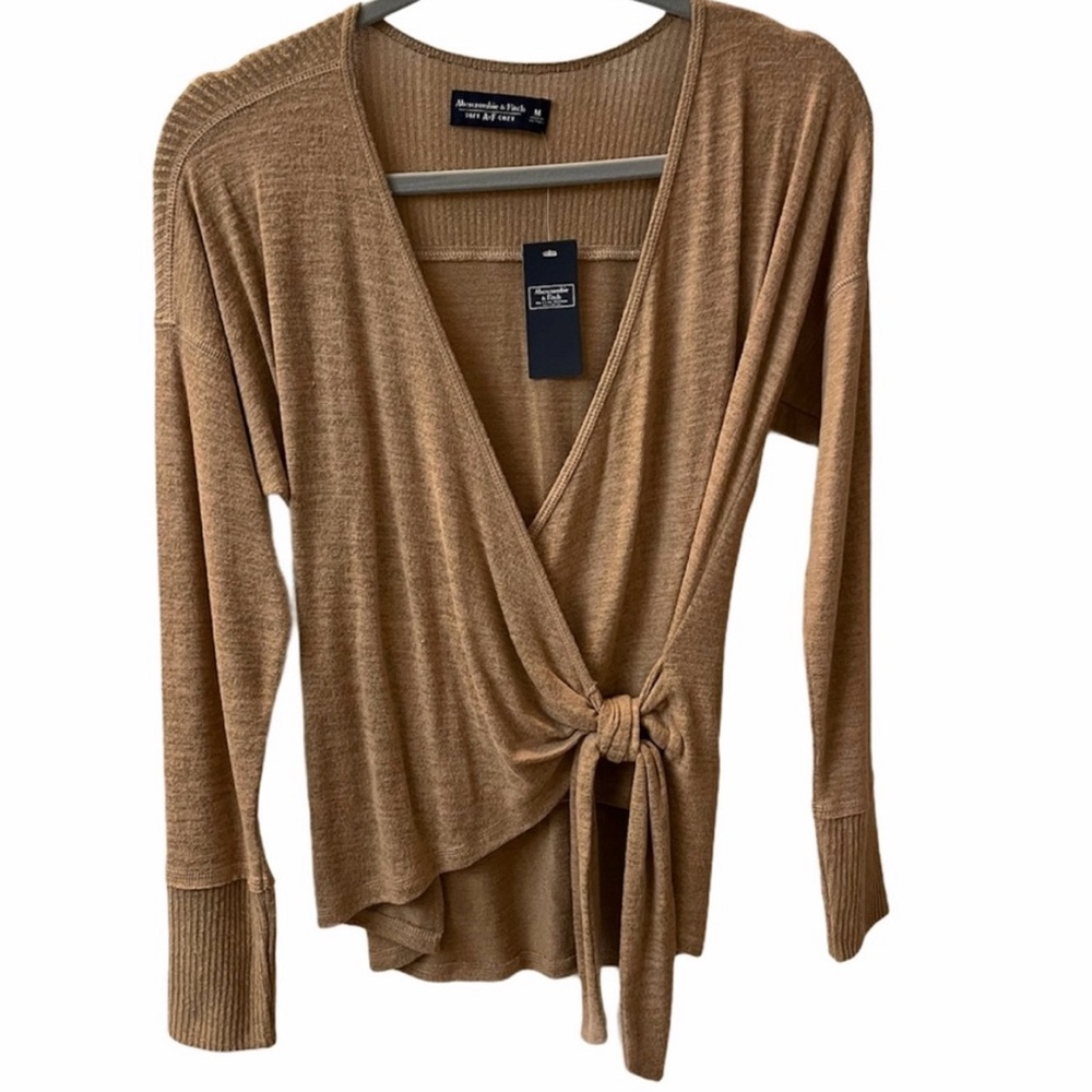 Abercrombie, soft AF cozy wrap shirt